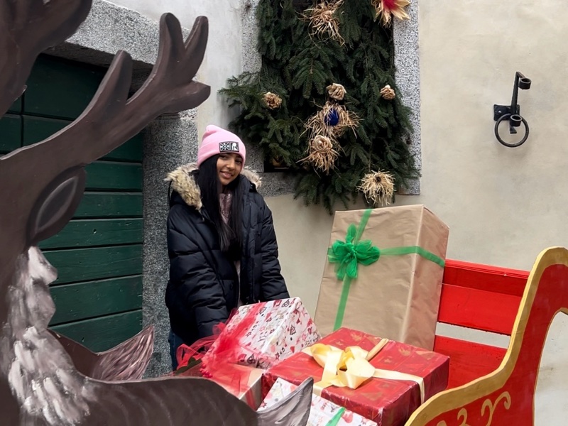 Al mercatino di Natale di  Cimego troverete installazioni carine per i bambini di ogni età